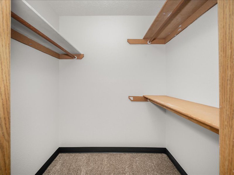 Primary bedroom closet, unit style 2A